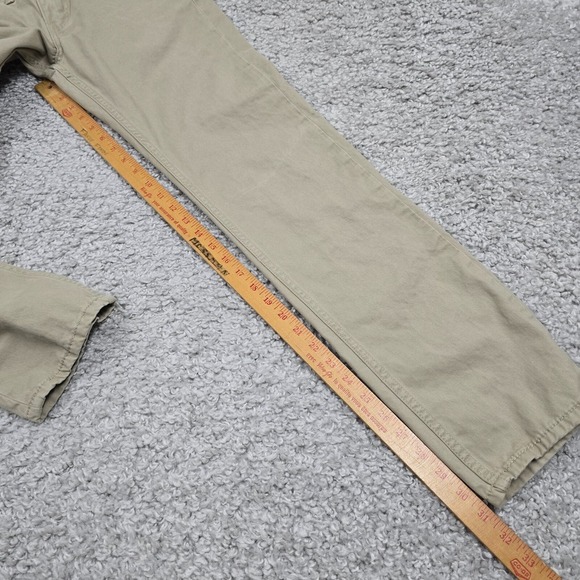 Levis 514 Pants Mens 28x32 Beige Regular Straight Low Rise Twill Office - Picture 11 of 13